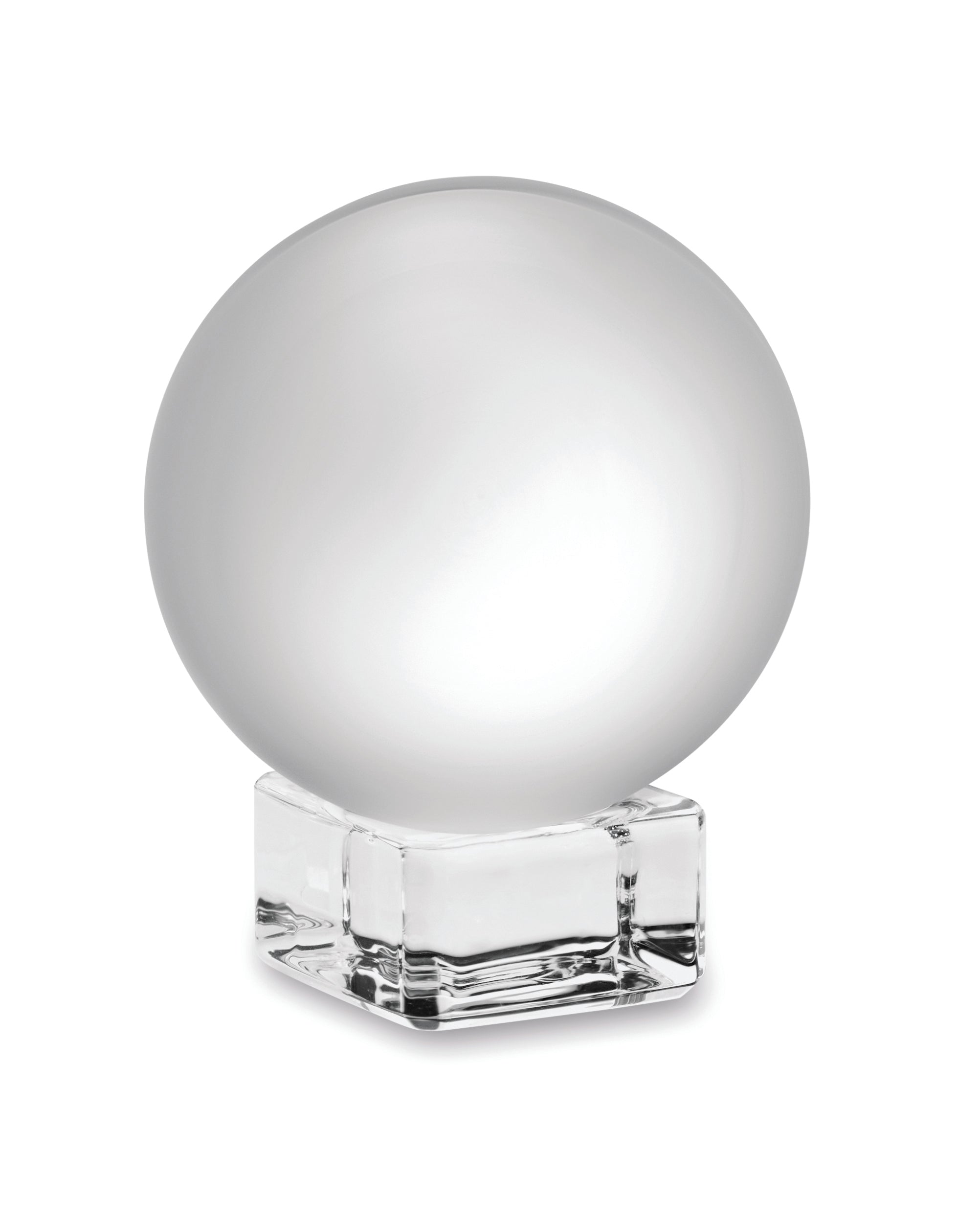 Glassward Round Glass Trophy with Base
