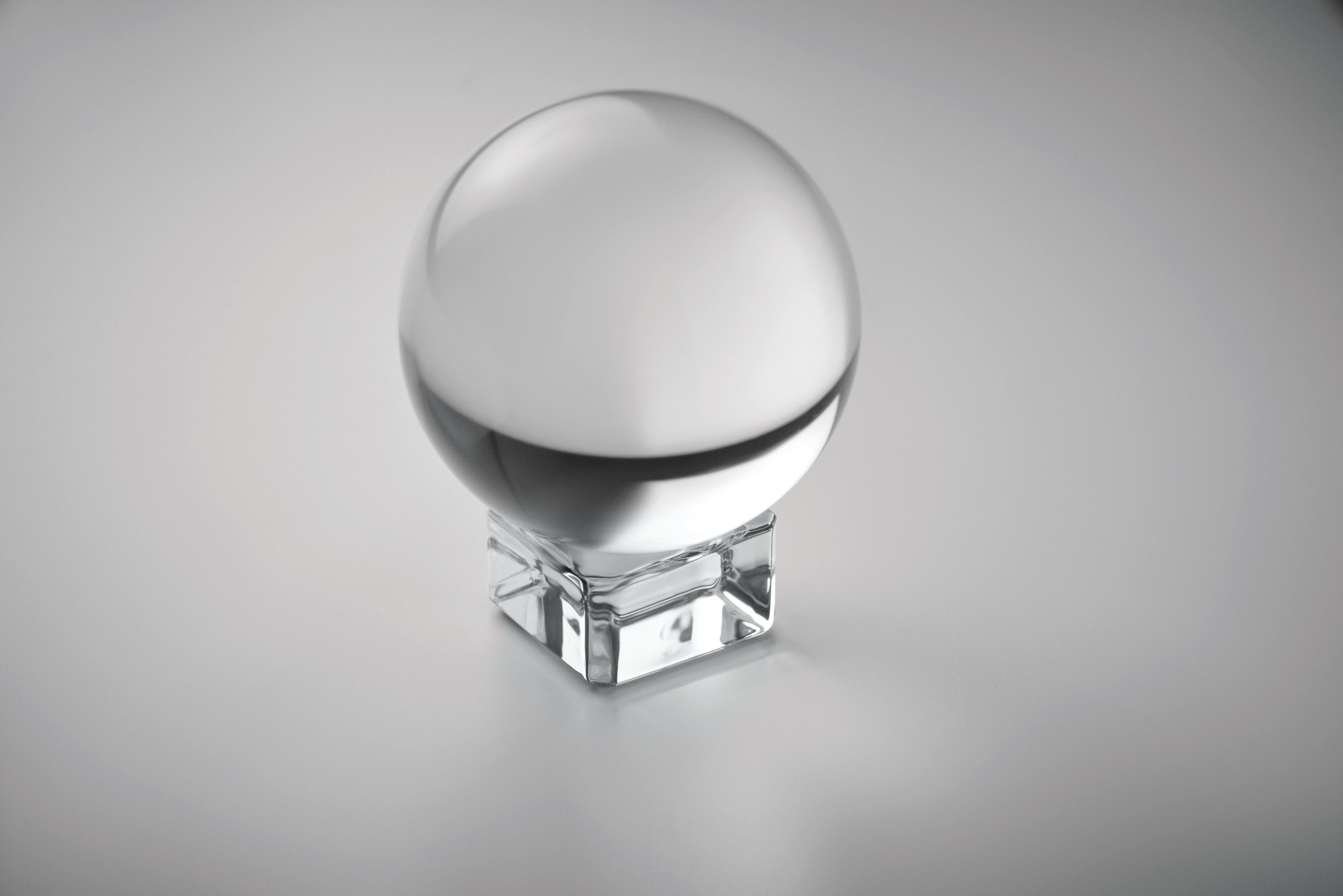 Glassward Round Glass Trophy with Base