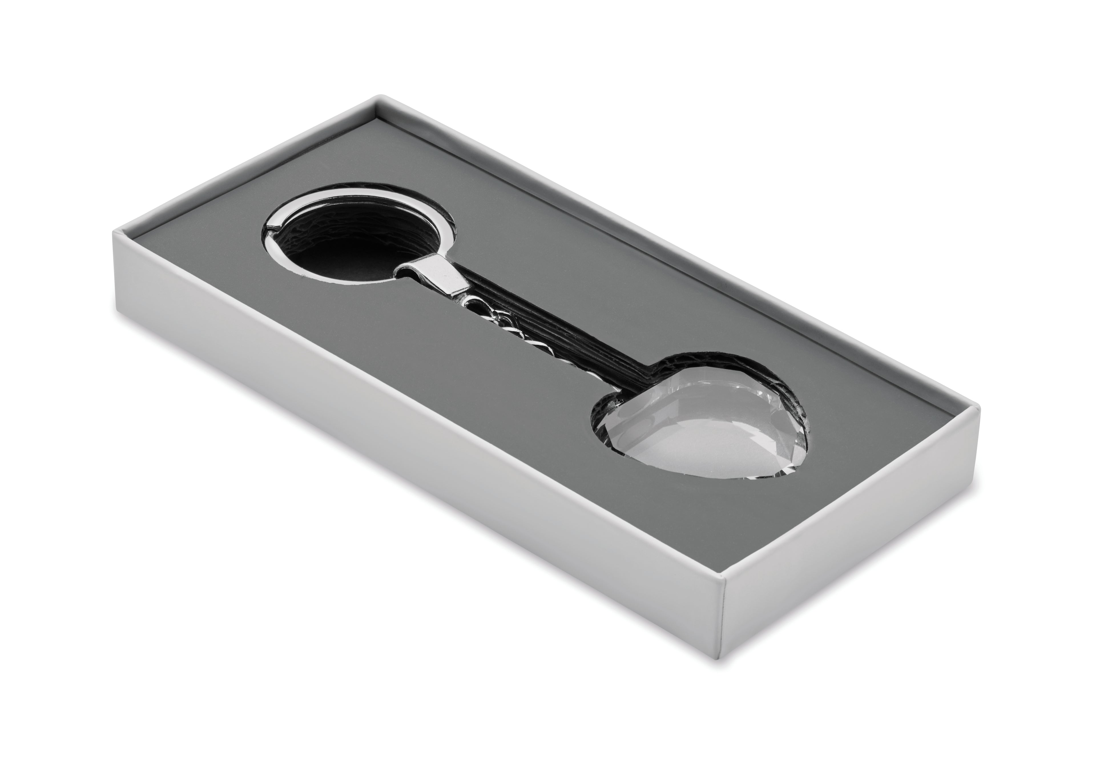 Heartward Glass Heart Award Key Ring