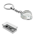 Heartward Glass Heart Award Key Ring