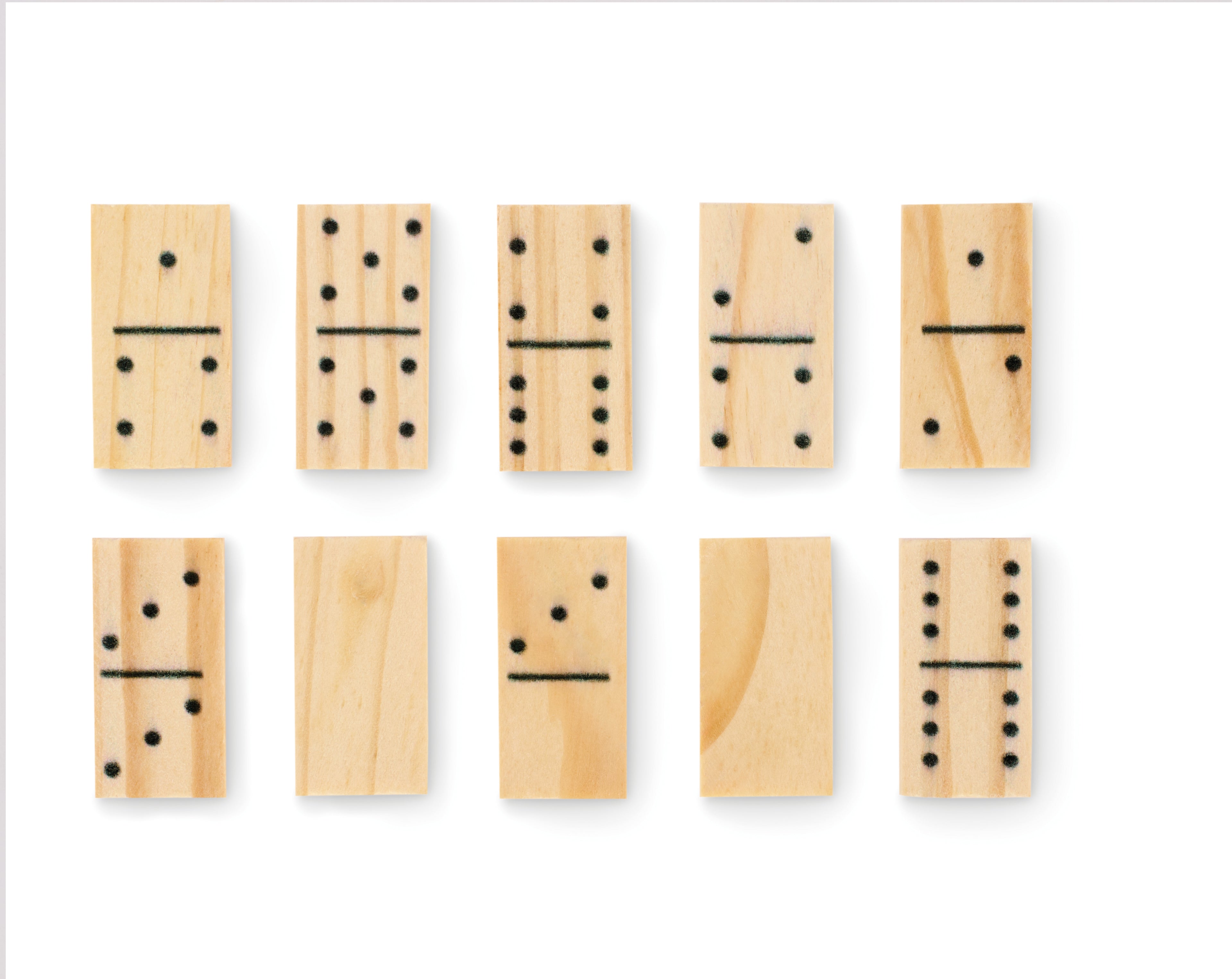 DOMI&CARDS Wooden Domino and Playing Cards Set