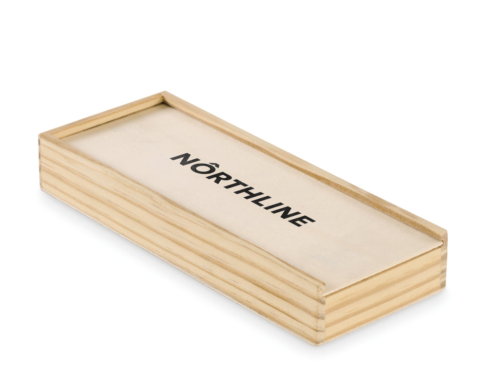 DOMI&CARDS Wooden Domino and Playing Cards Set