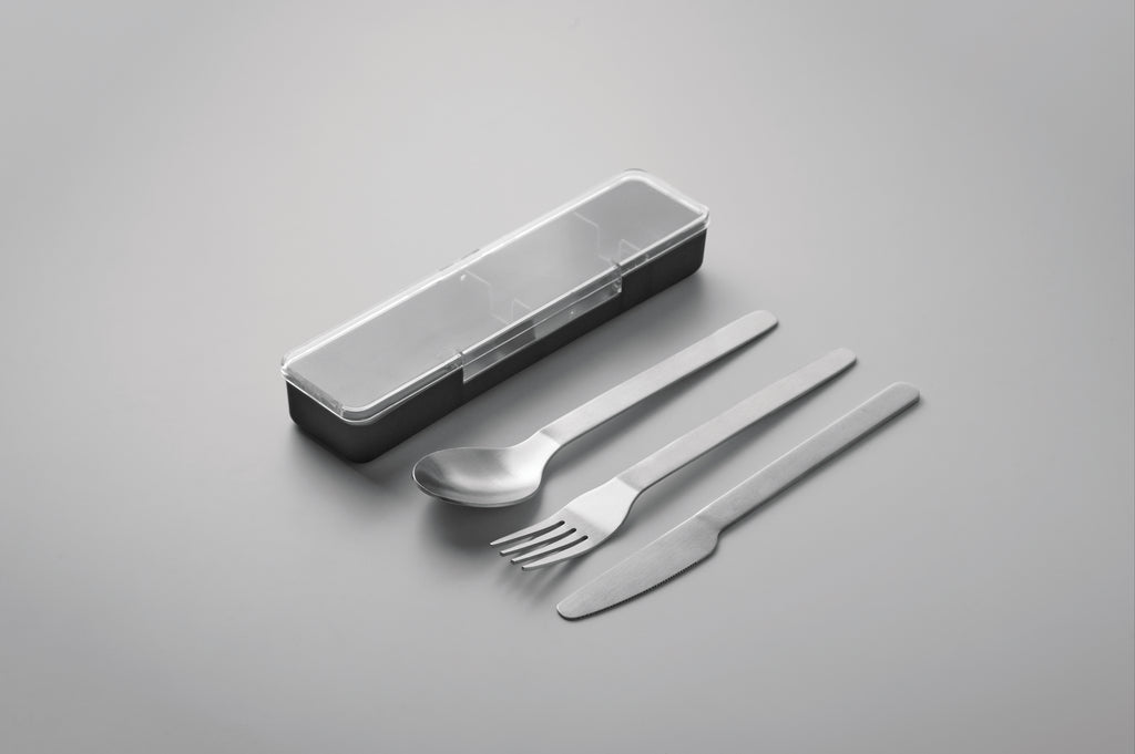 MESTECK Stainless Steel Cutlery Set with Case