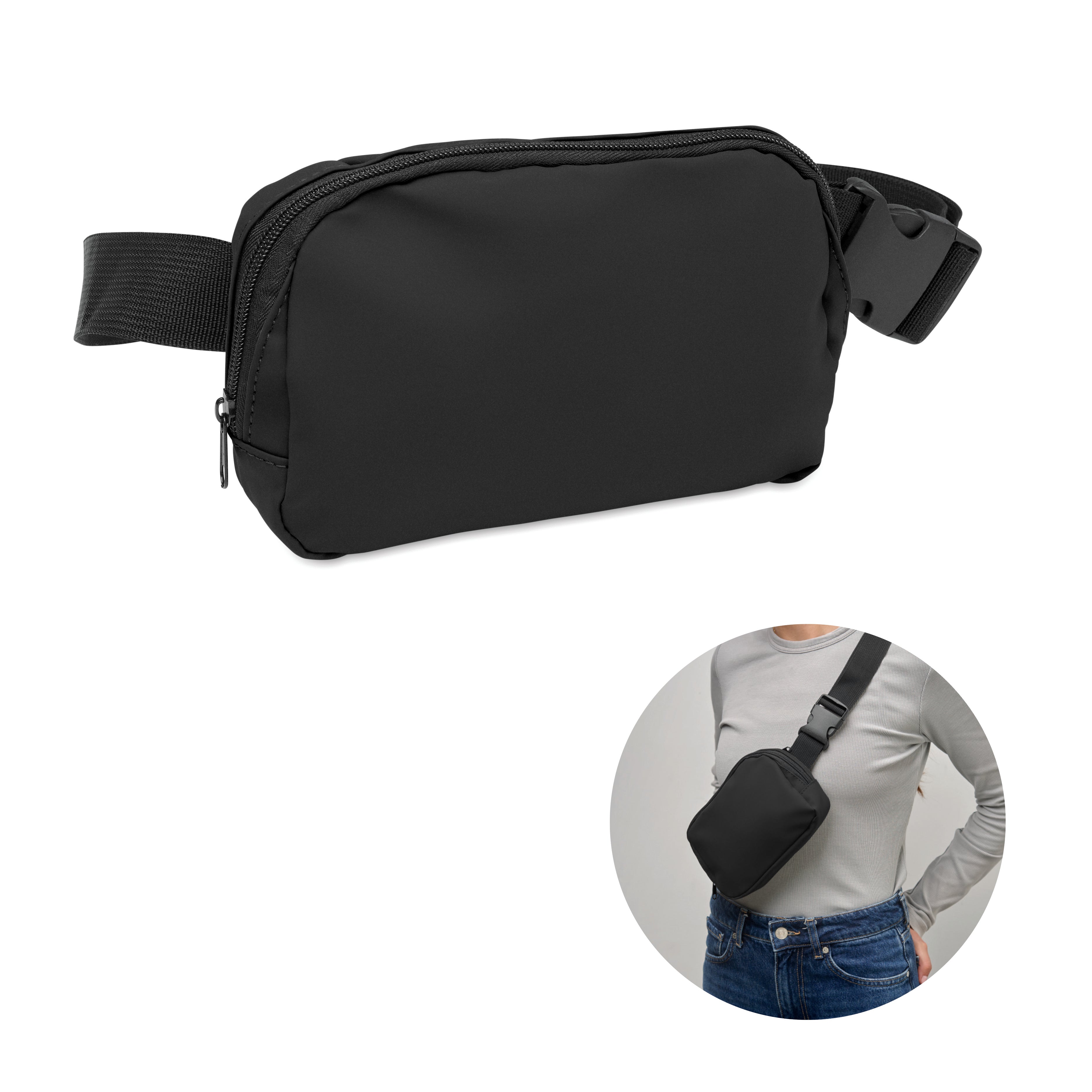 Korovin Waist Bag in Soft PU and RPET Polyester