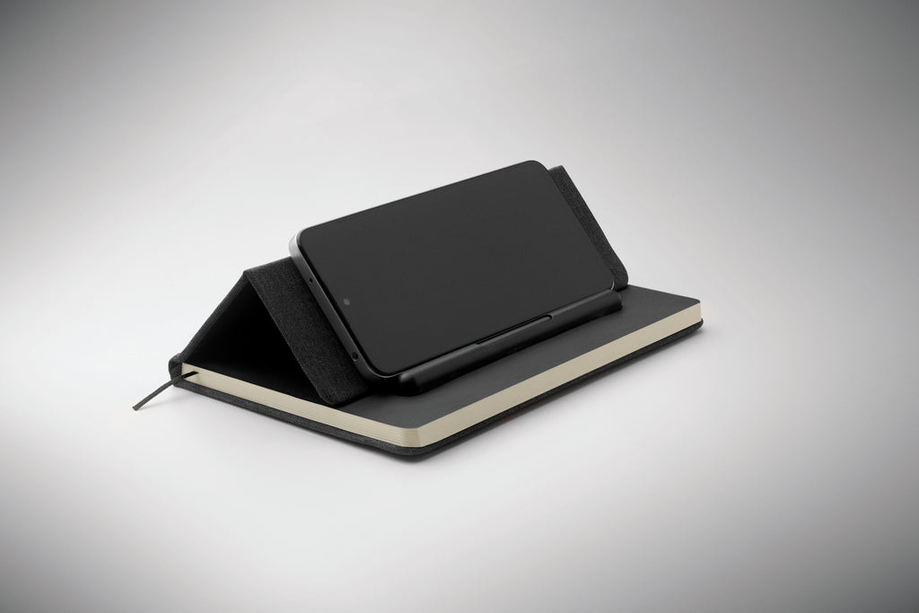RINBOOK A5 Notebook with Integrated Phone Holder