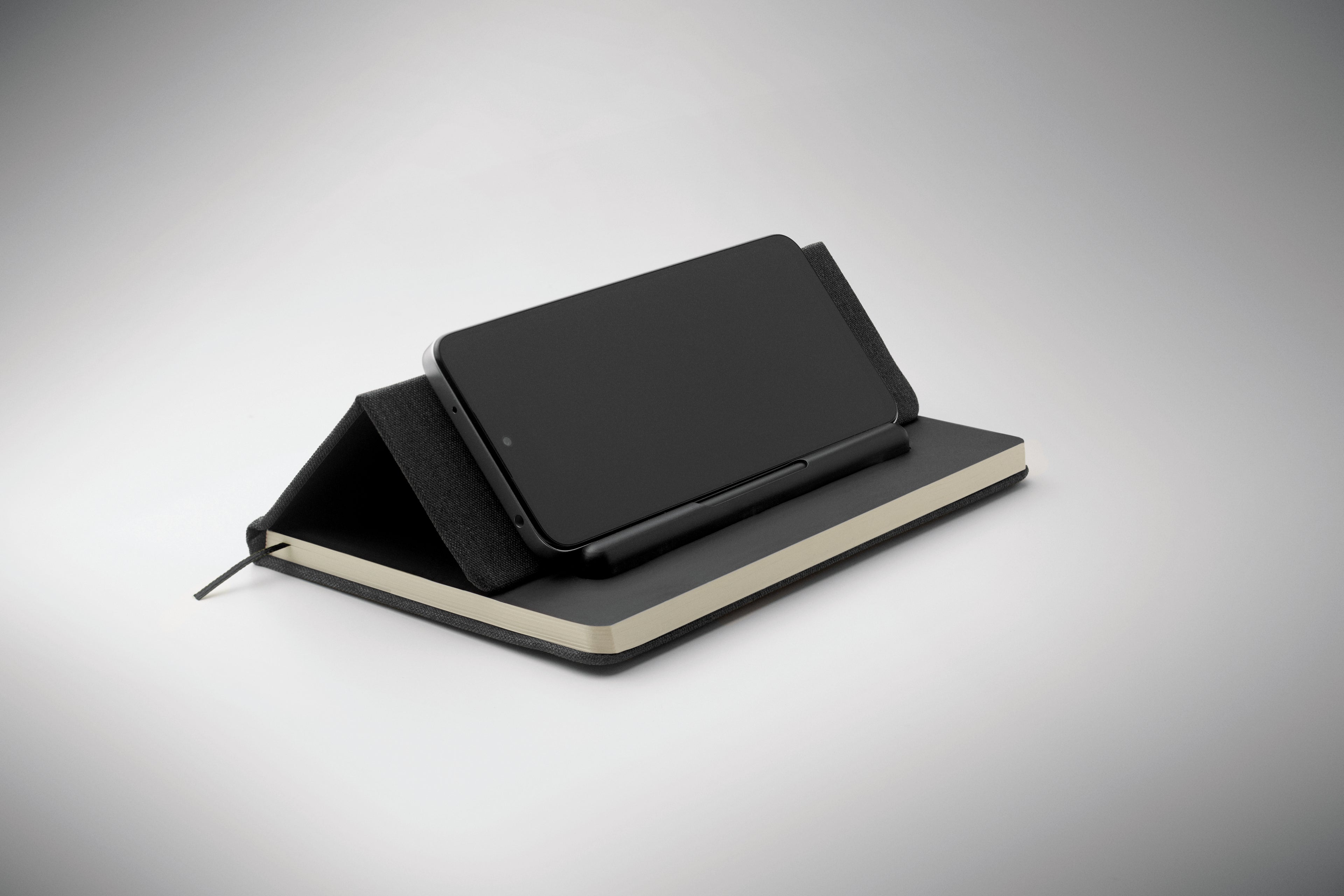 RINBOOK A5 Notebook with Integrated Phone Holder
