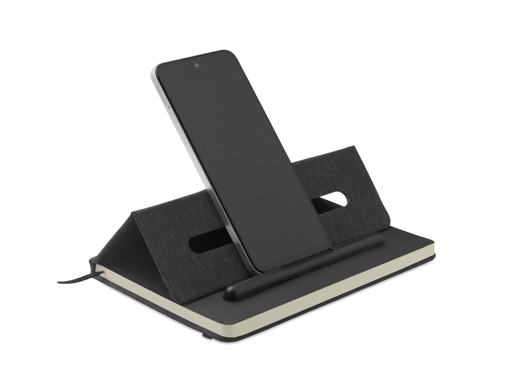 RINBOOK A5 Notebook with Integrated Phone Holder