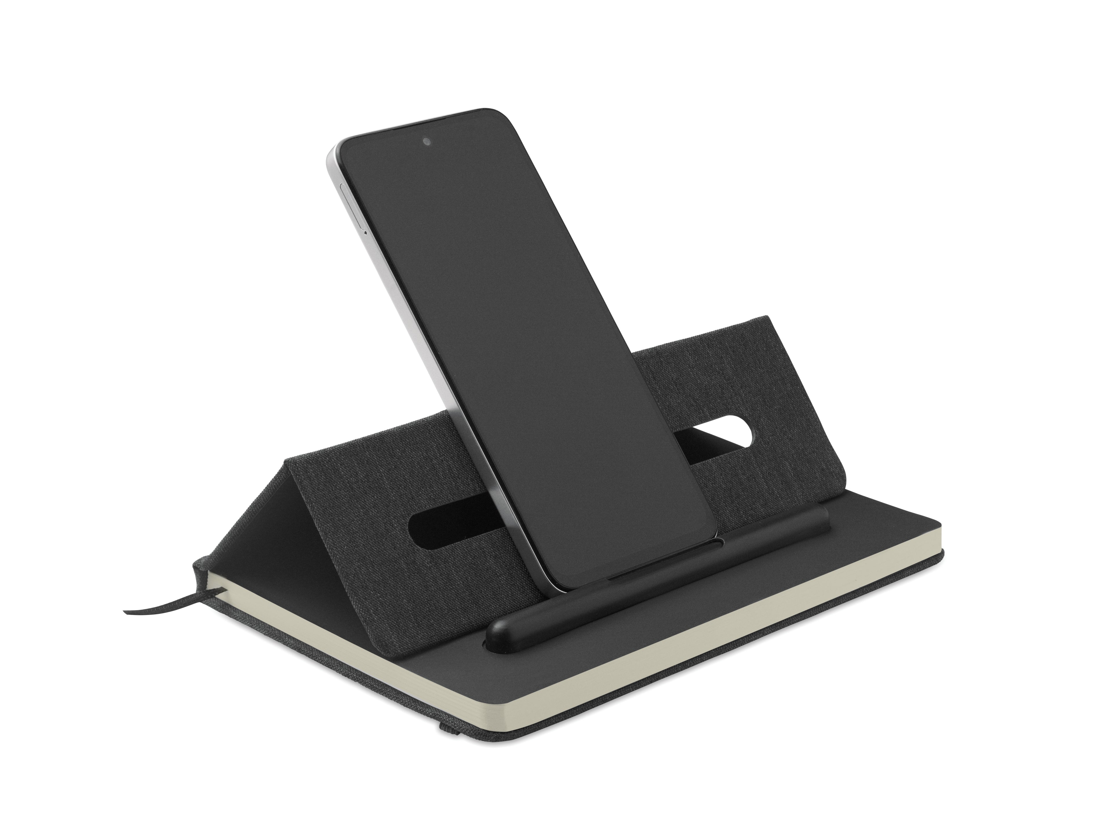 RINBOOK A5 Notebook with Integrated Phone Holder