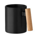 Crenate Ceramic Mug with Wooden Handle 320ml