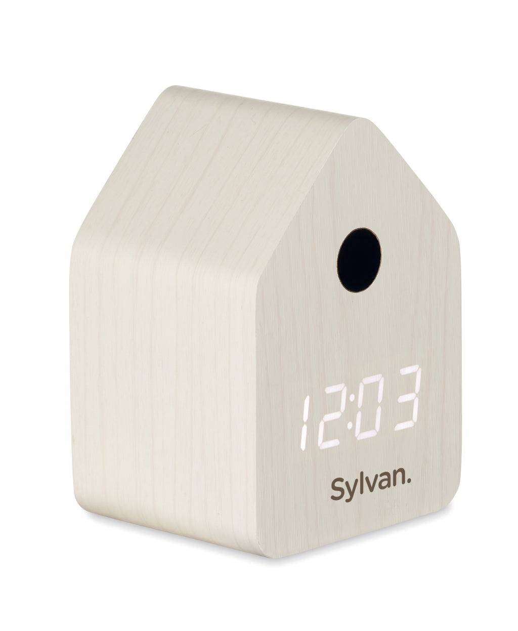 Cuckoo MDF Desk Clock with Alarm and Temperature