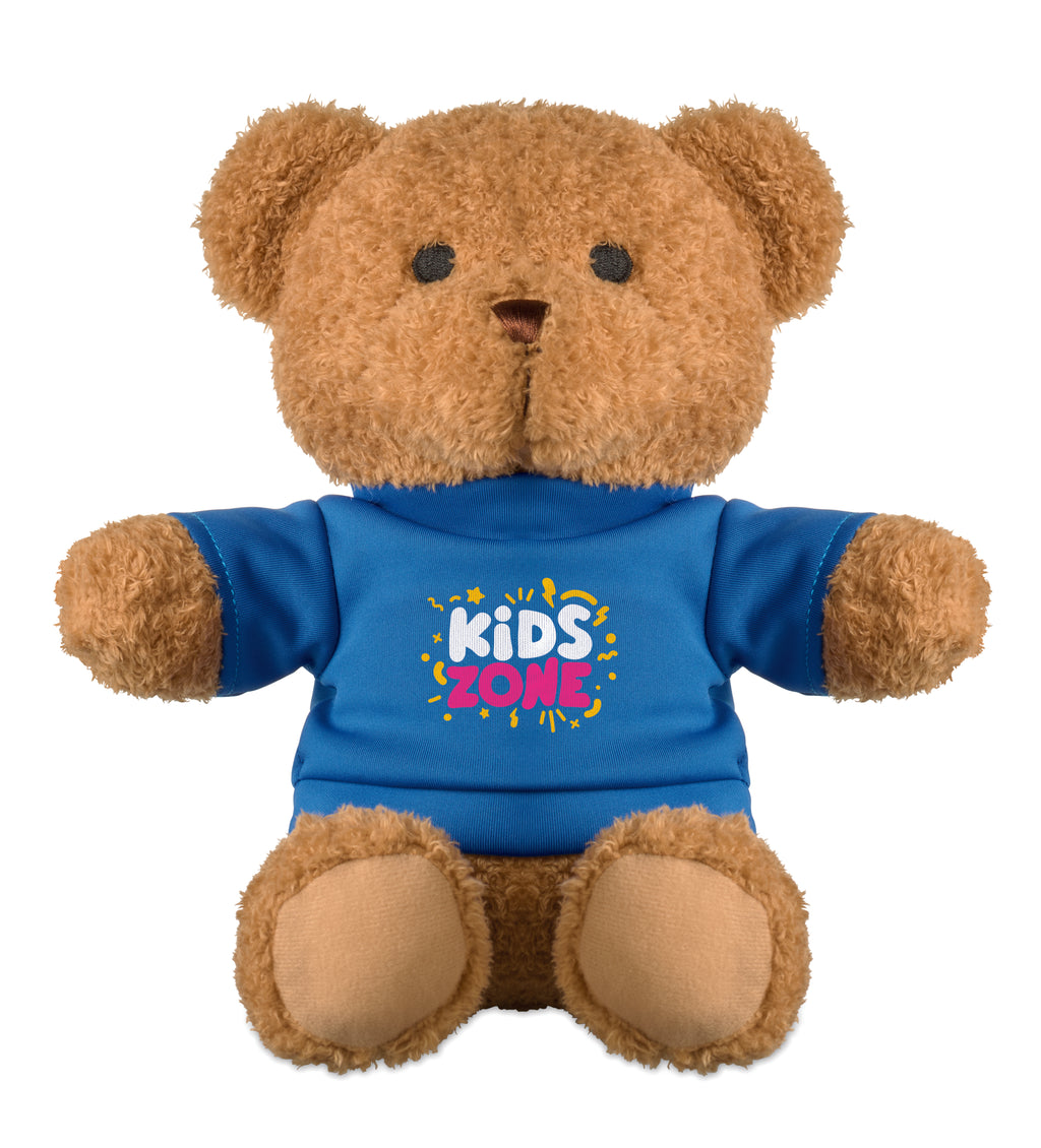 Jackie 23cm Teddy Bear with Printed T-Shirt