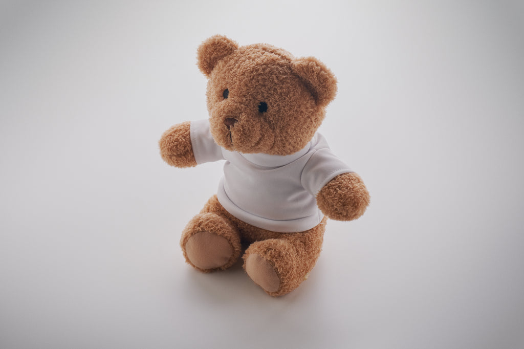 Jackie 23cm Teddy Bear with Printed T-Shirt