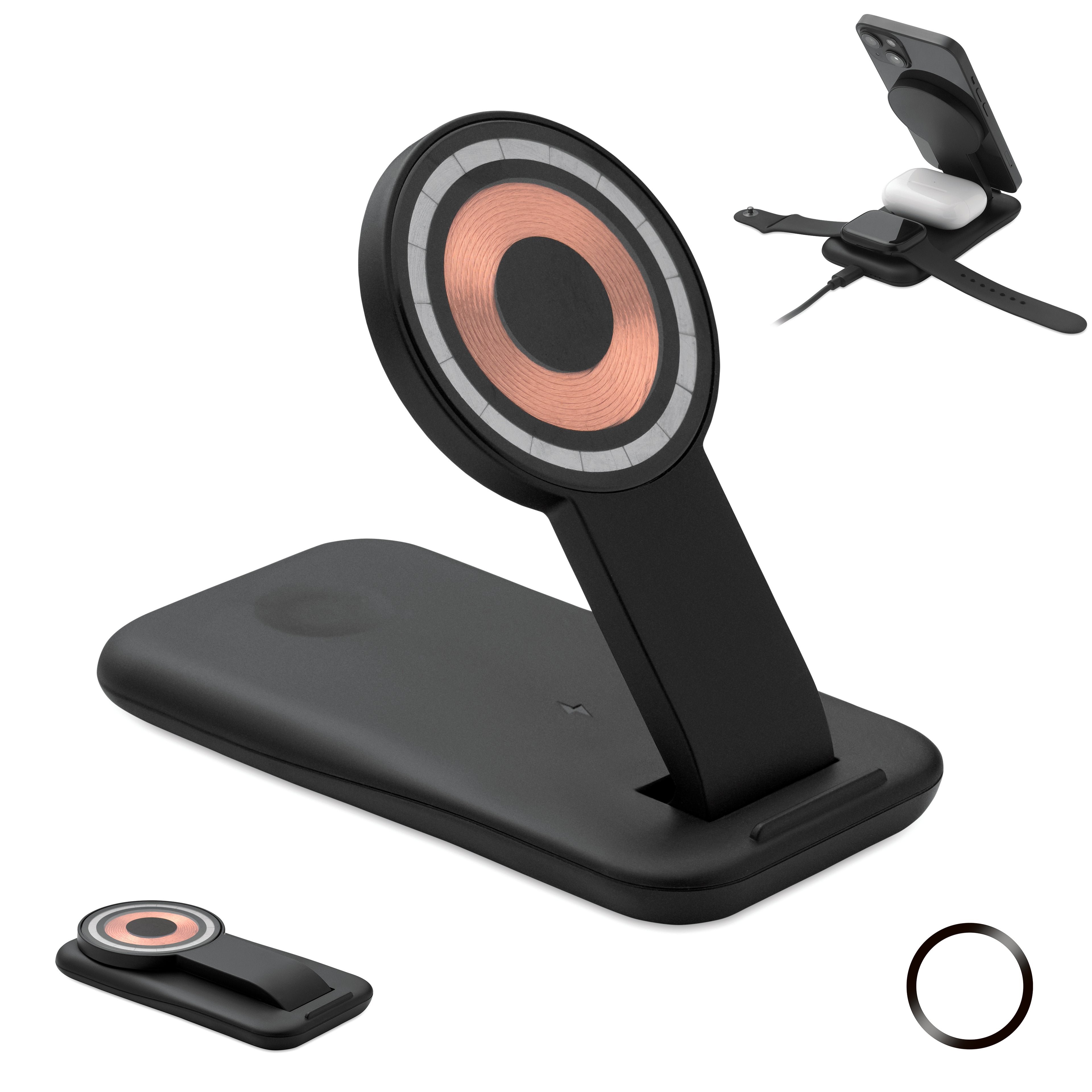 Pendoless 3-in-1 Wireless Charging Station 15W