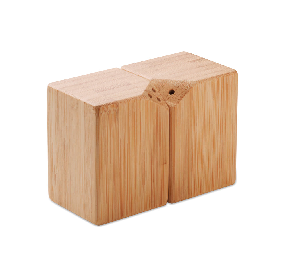 BOTH Bamboo Magnetic Salt and Pepper Shaker Set