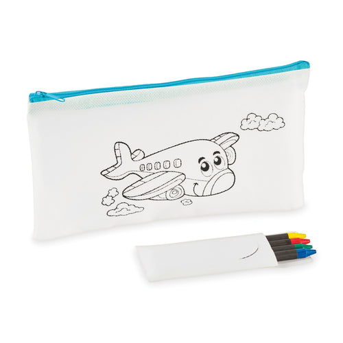 CRAY Non-Woven Pencil Case with 4 Crayons Included