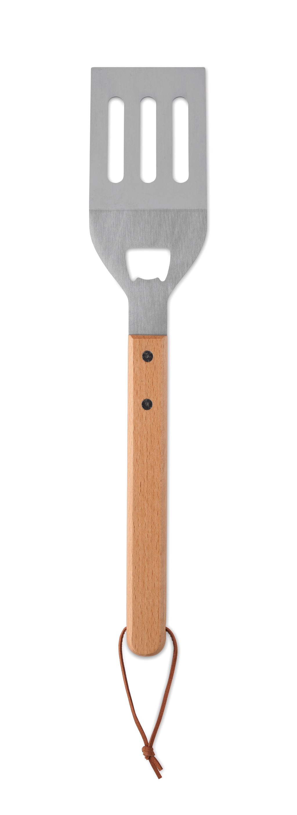 OPENCOOK Beechwood BBQ Spatula with Bottle Opener