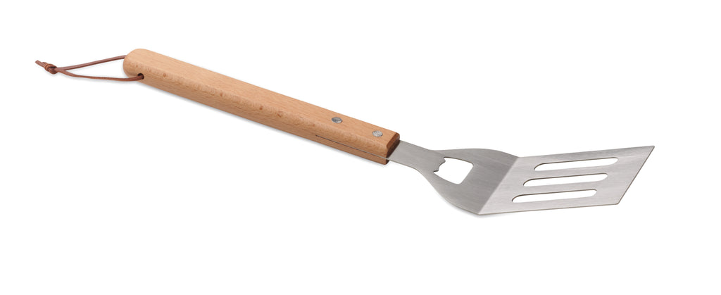 OPENCOOK Beechwood BBQ Spatula with Bottle Opener