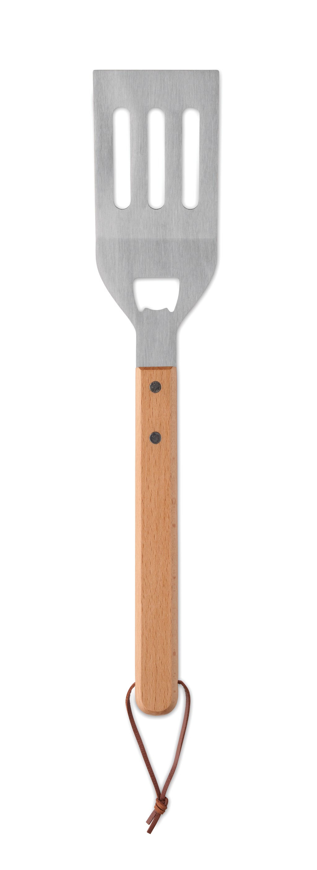 OPENCOOK Beechwood BBQ Spatula with Bottle Opener