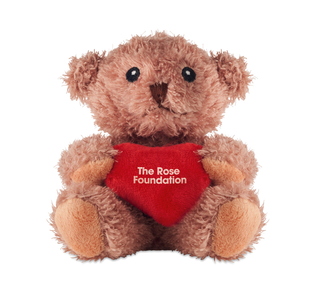 CUDDLE Teddy Bear Plush with Red Heart