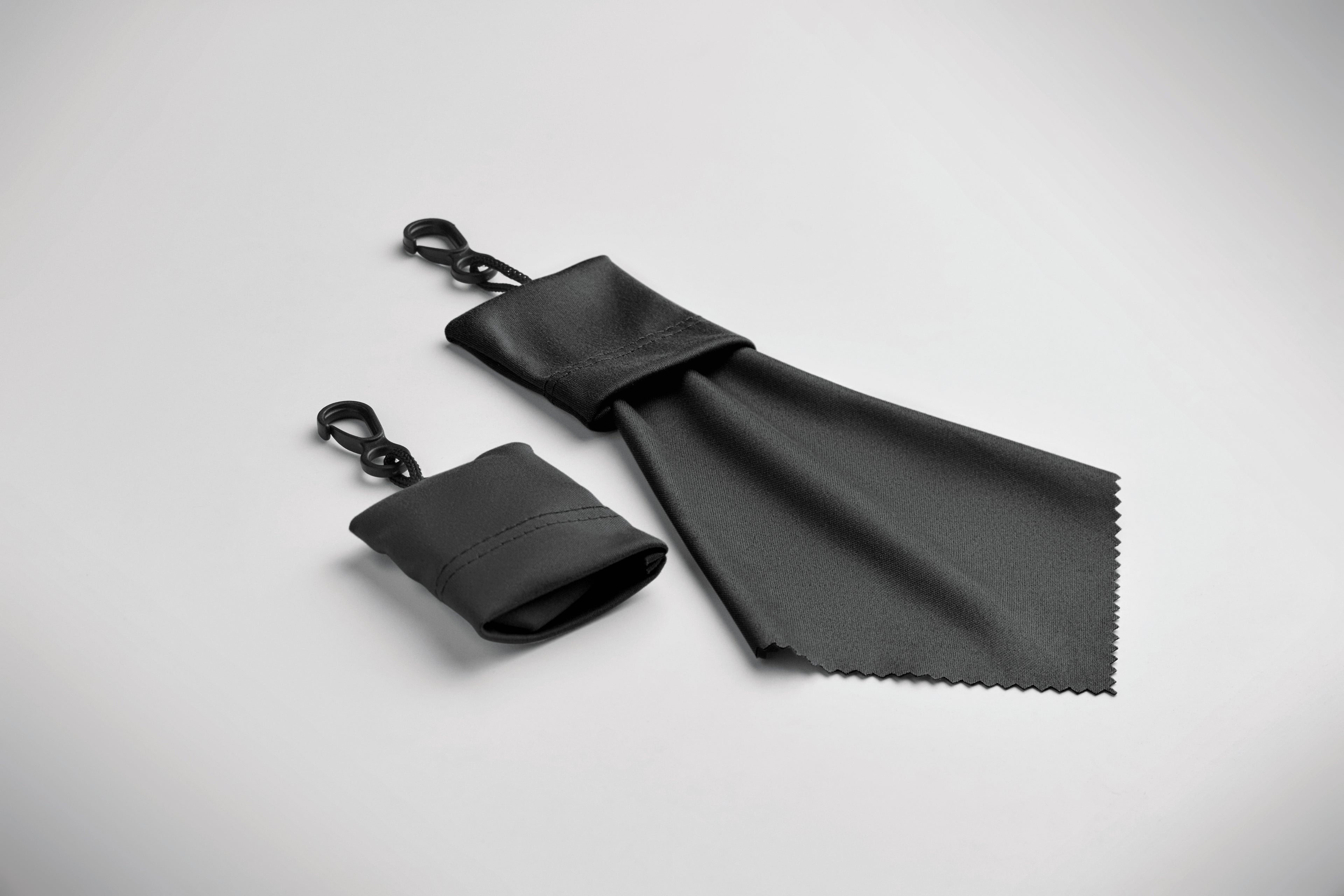 Clear RPET Microfibre Cleaning Cloth with Pouch