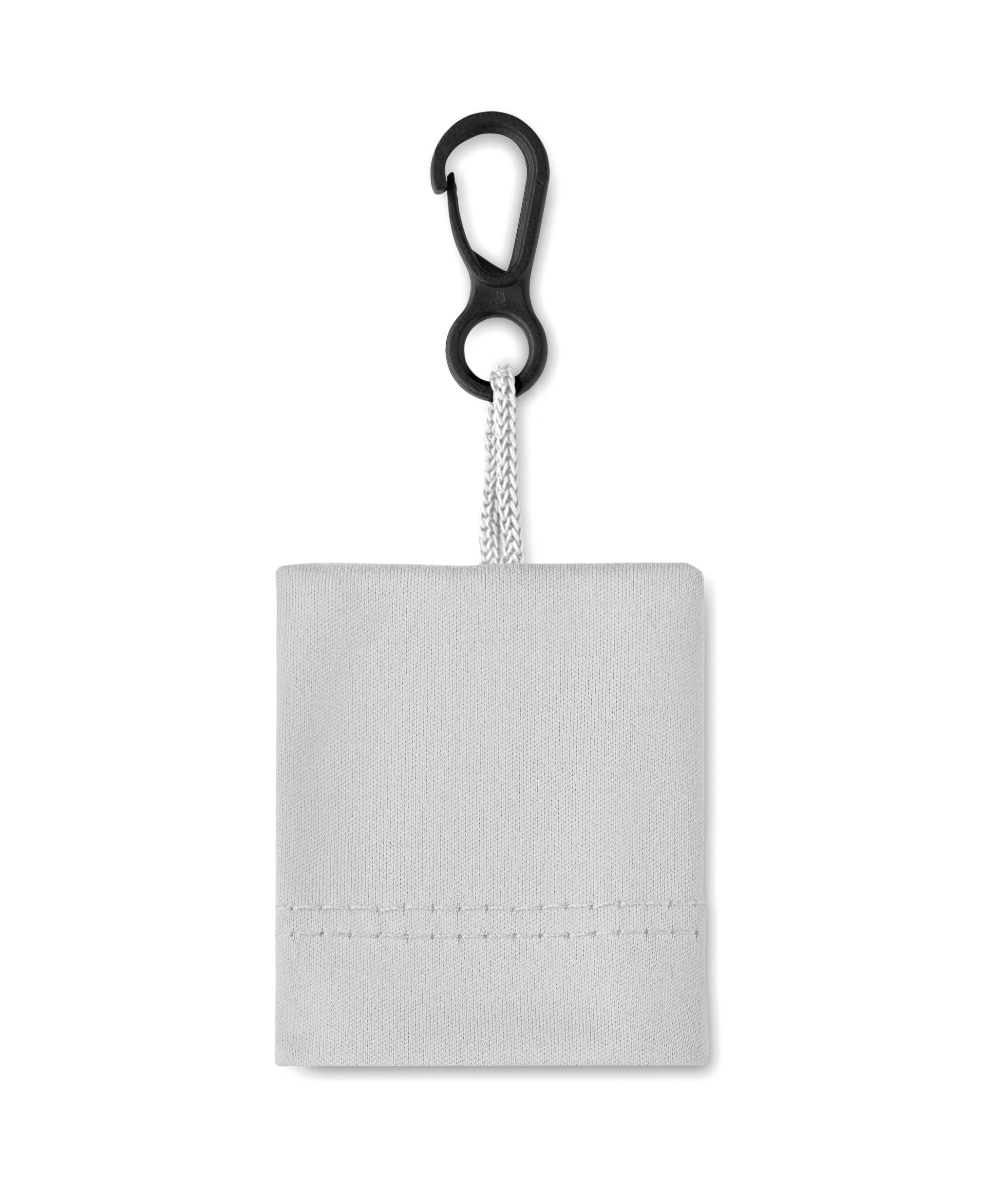 Clear RPET Microfibre Cleaning Cloth with Pouch