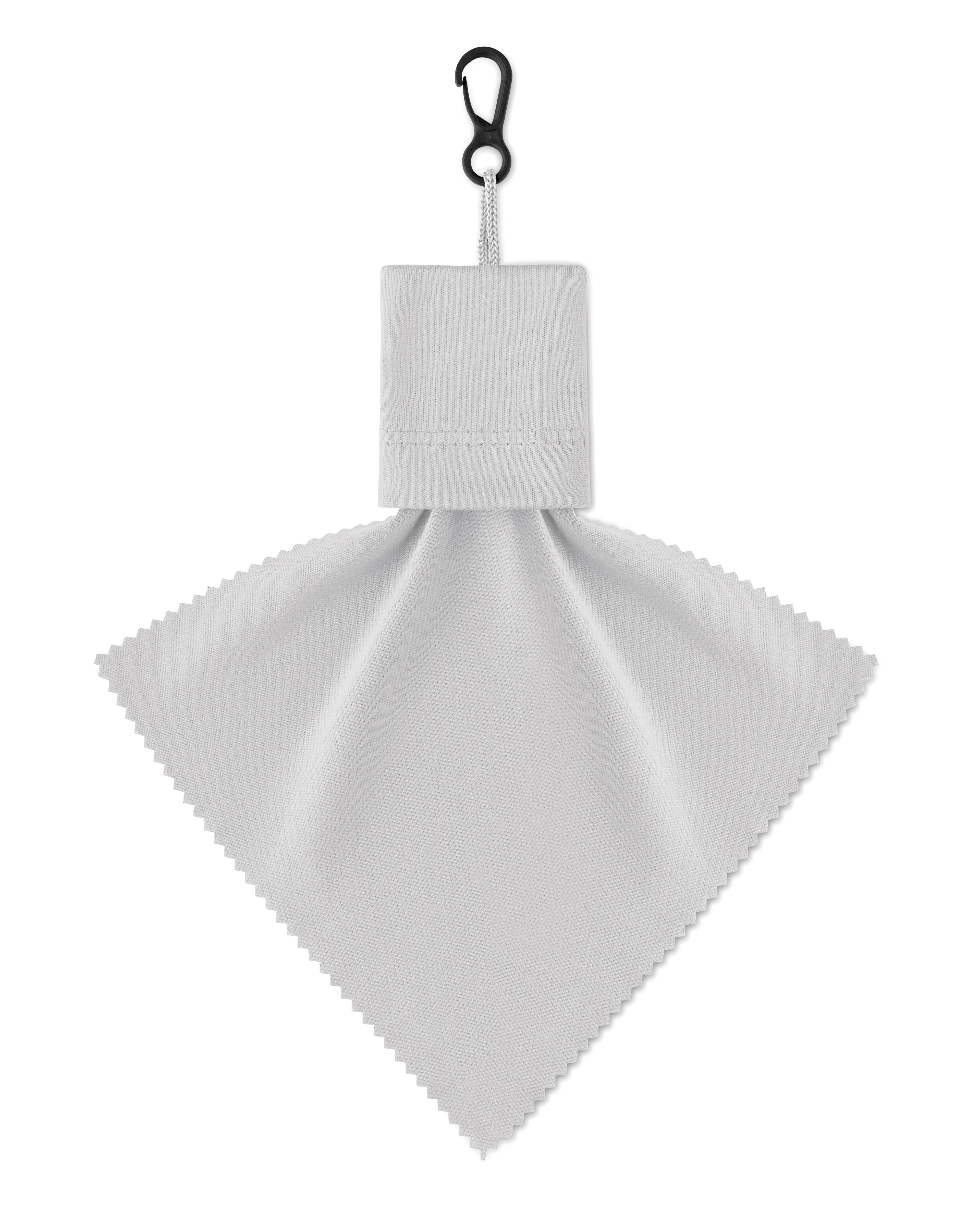 Clear RPET Microfibre Cleaning Cloth with Pouch