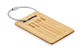 MIO Bamboo Luggage Tag with Stainless Steel Rope