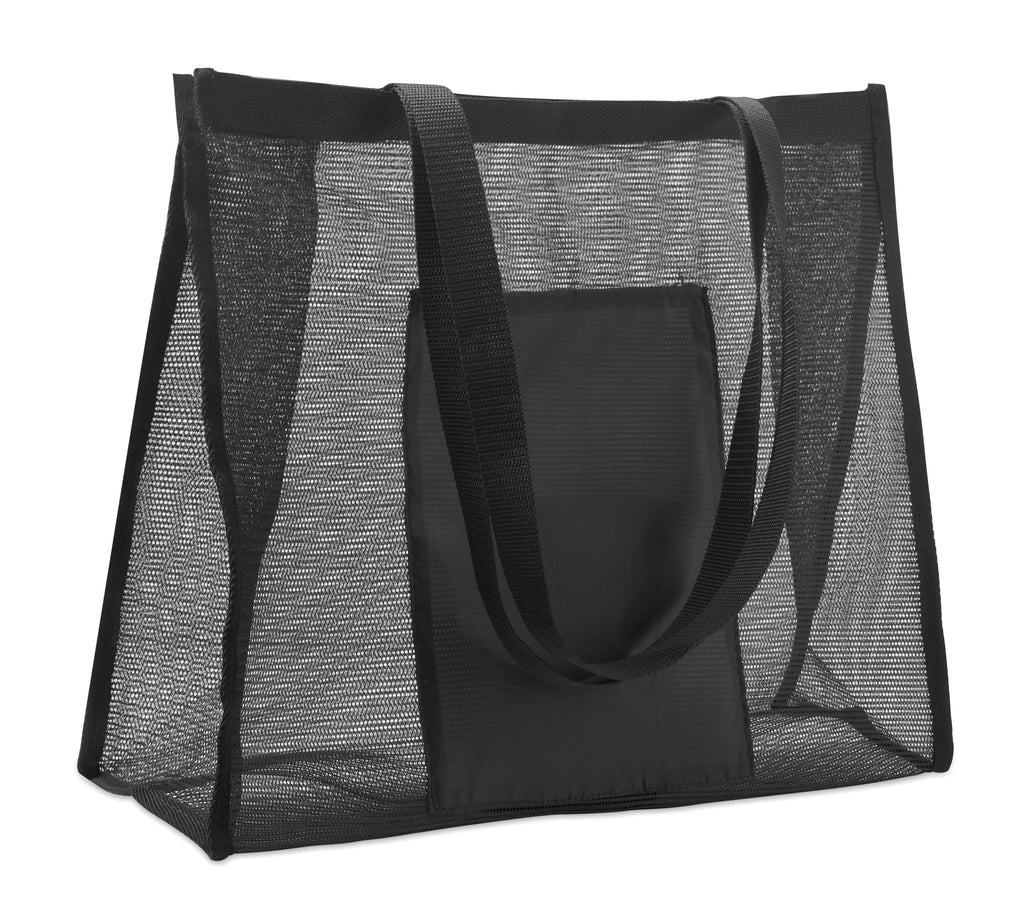 Limp RPET Mesh Shopping Bag with Front Pocket