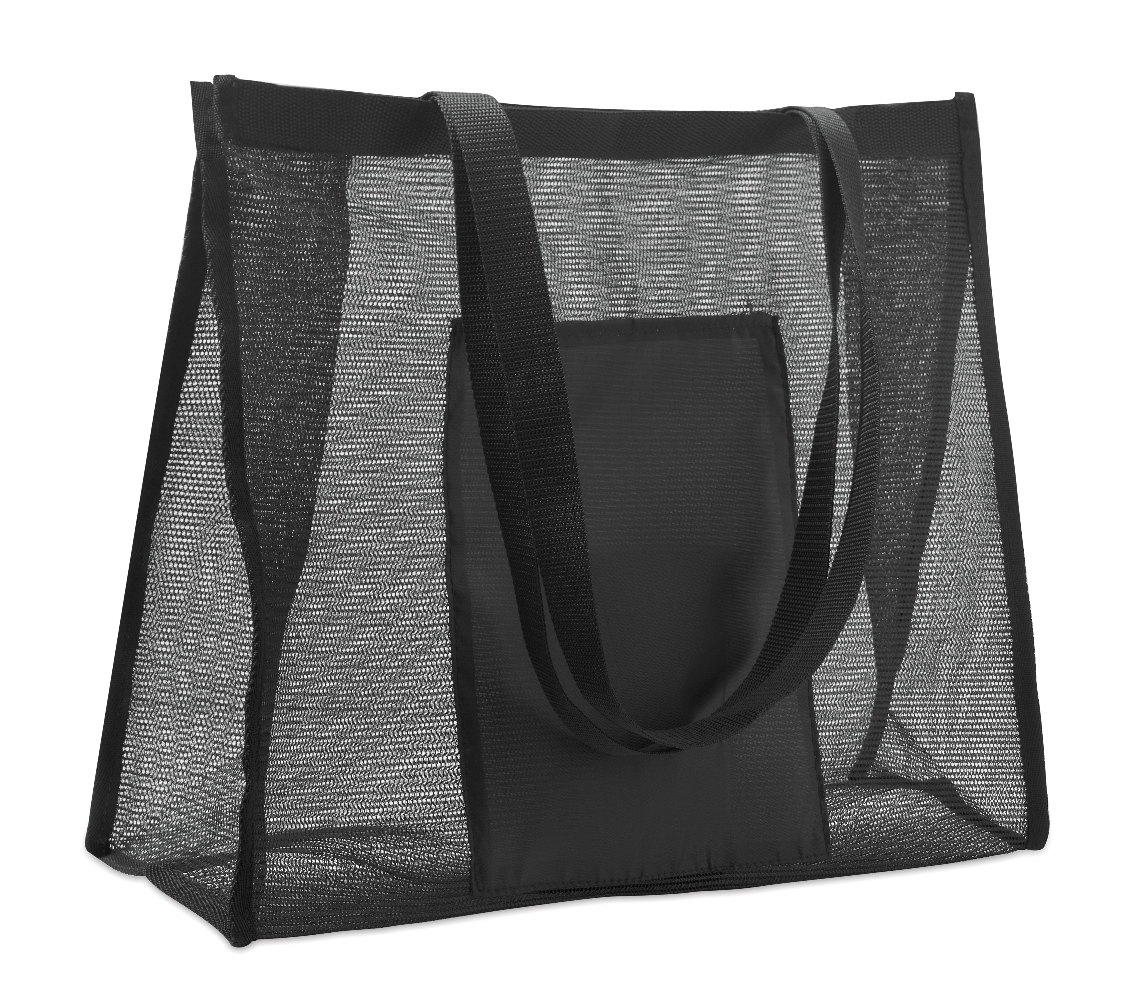 Limp RPET Mesh Shopping Bag with Front Pocket