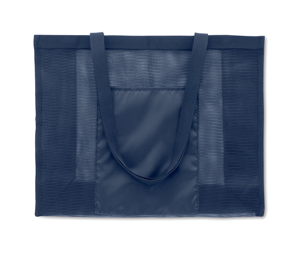Limp RPET Mesh Shopping Bag with Front Pocket