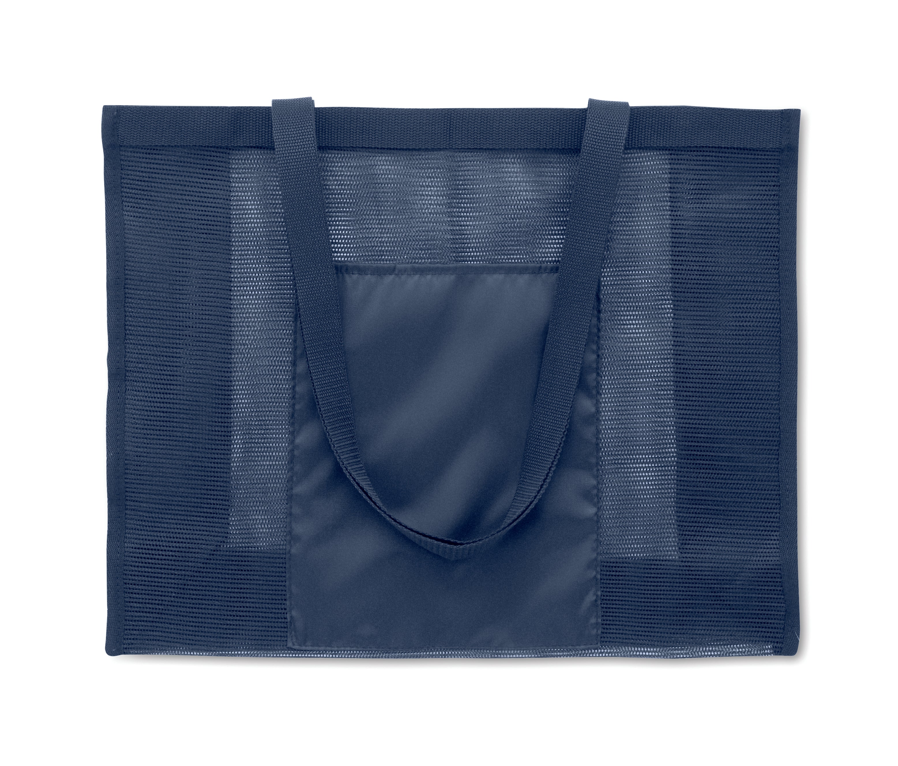 Limp RPET Mesh Shopping Bag with Front Pocket