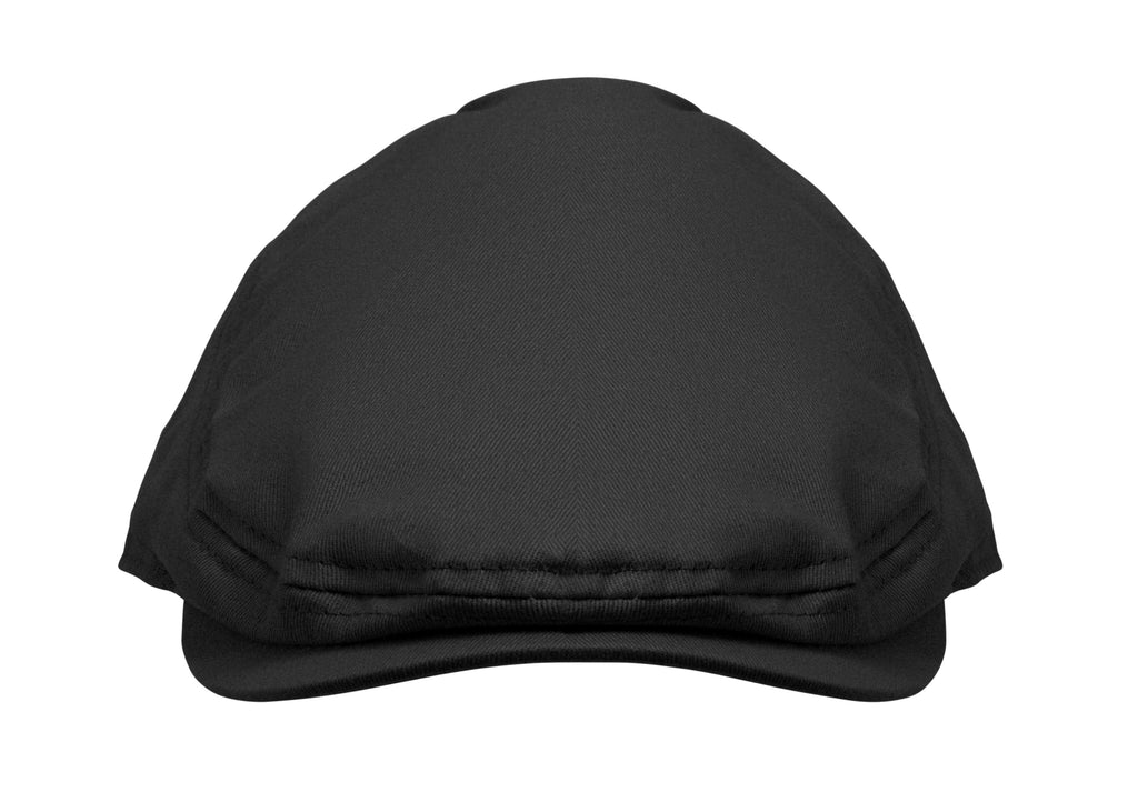 Flat Peak Newsboy Cap in Cotton Twill