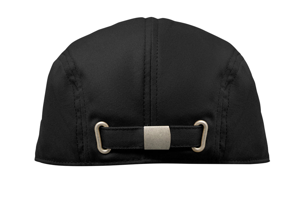Flat Peak Newsboy Cap in Cotton Twill