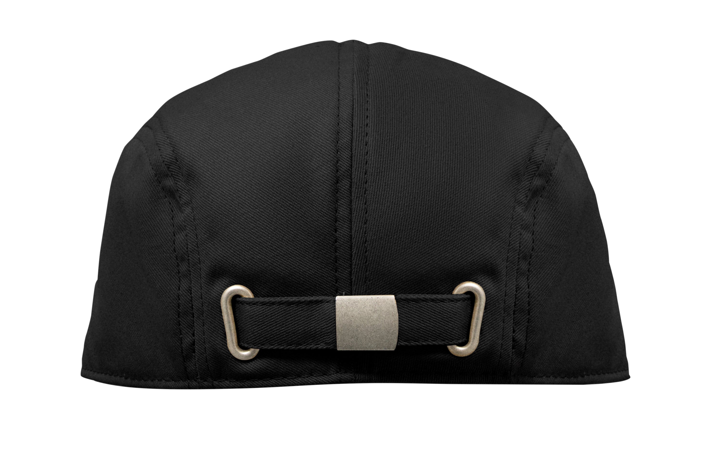 Flat Peak Newsboy Cap in Cotton Twill