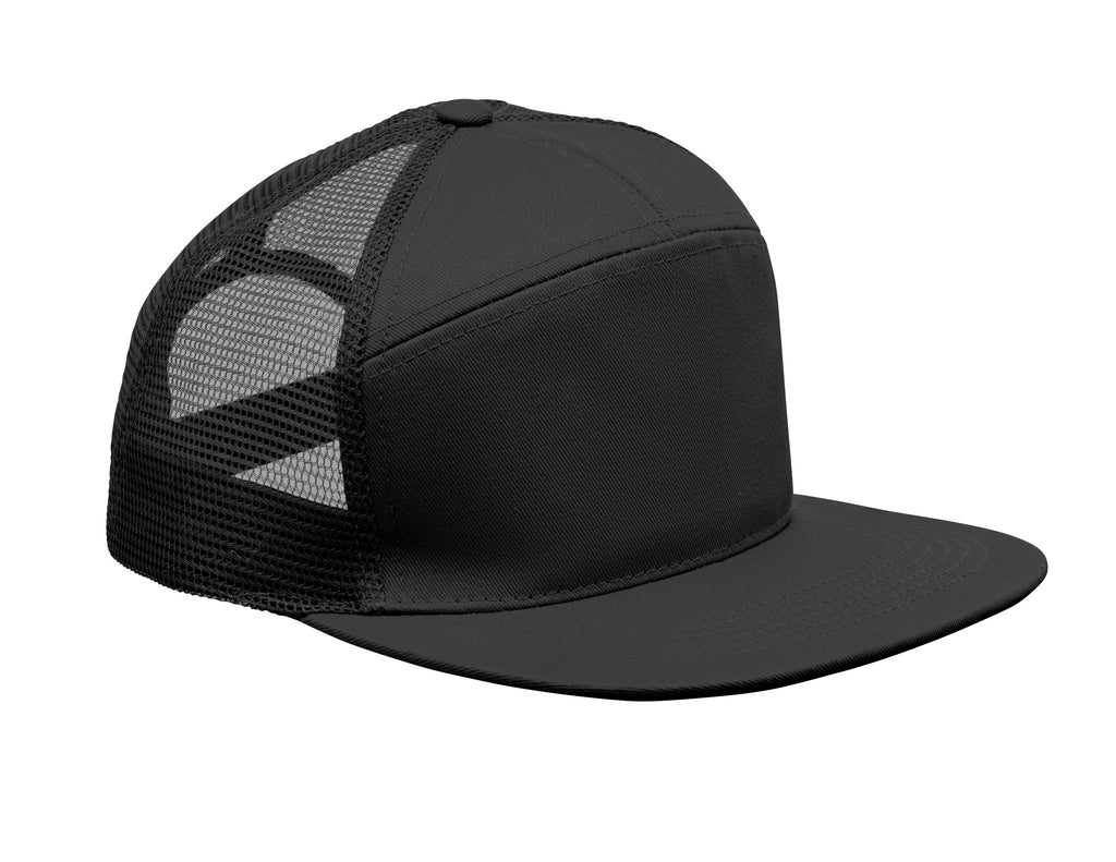 BEAD 7 Panel Cotton Twill Flat Visor Cap