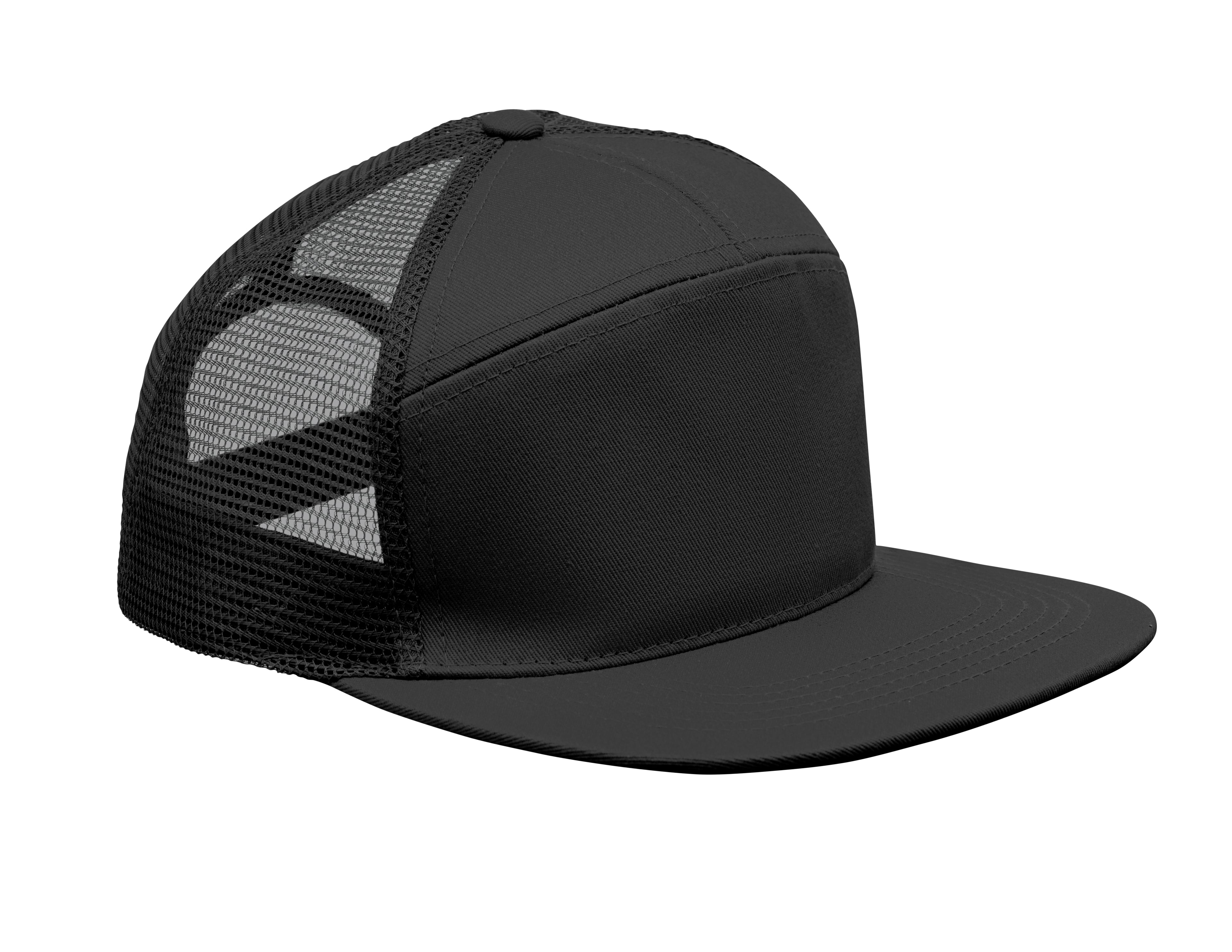 BEAD 7 Panel Cotton Twill Flat Visor Cap