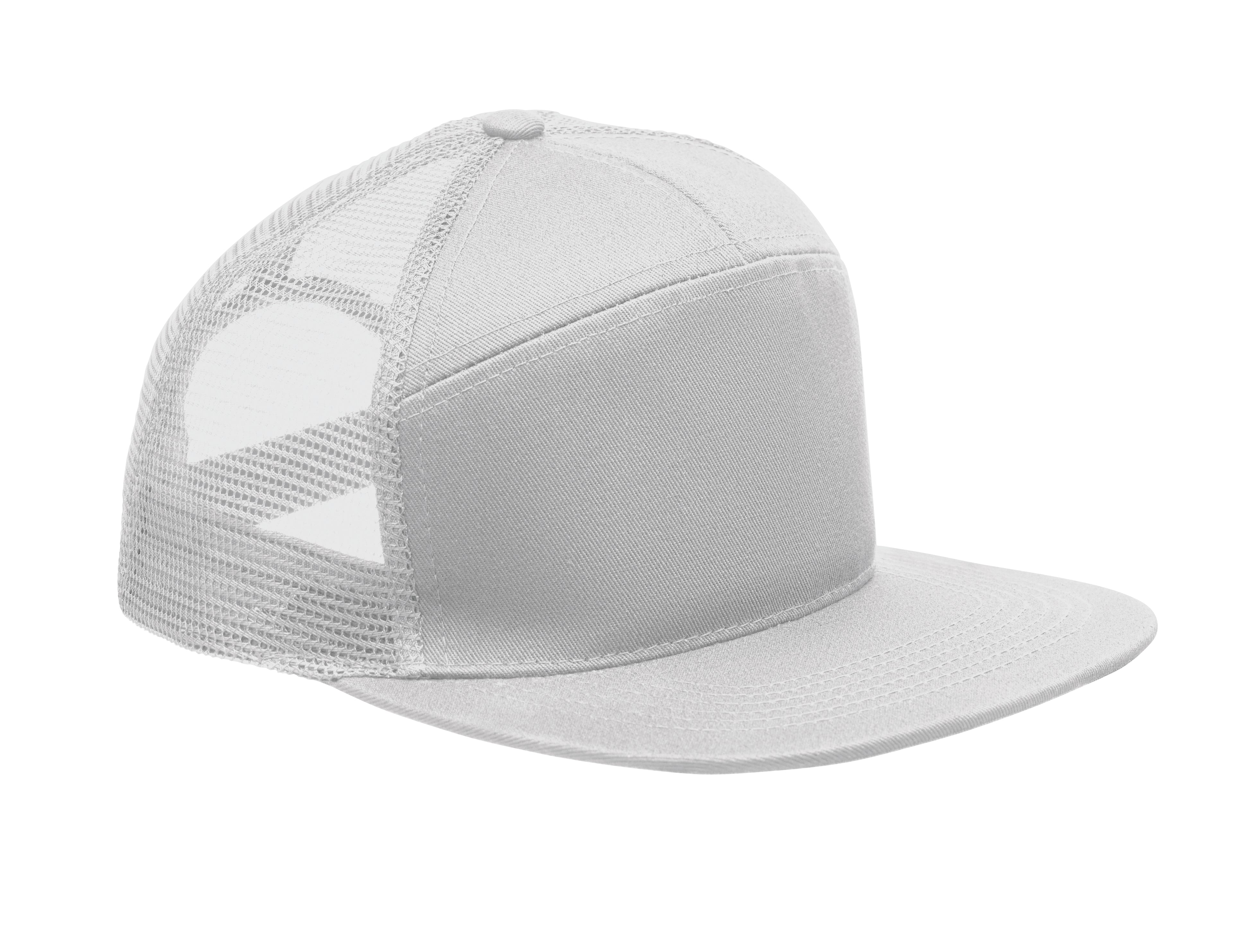 BEAD 7 Panel Cotton Twill Flat Visor Cap