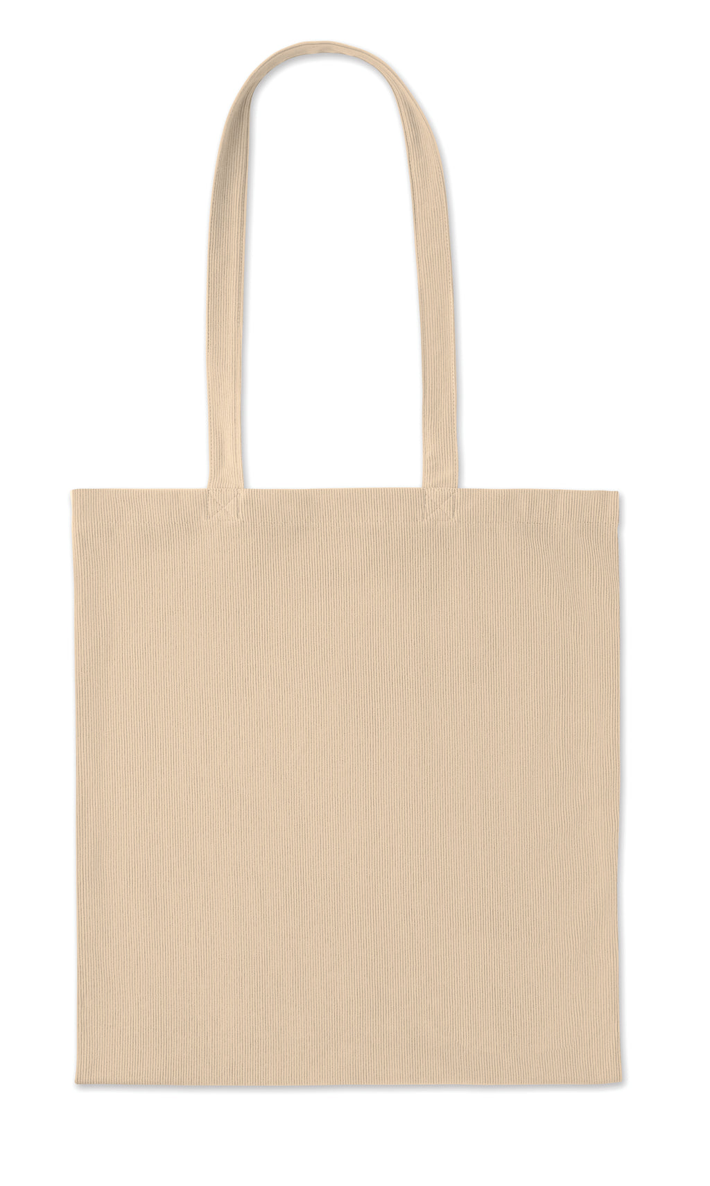 CORDY B Corduroy Shopping Bag with Long Handles