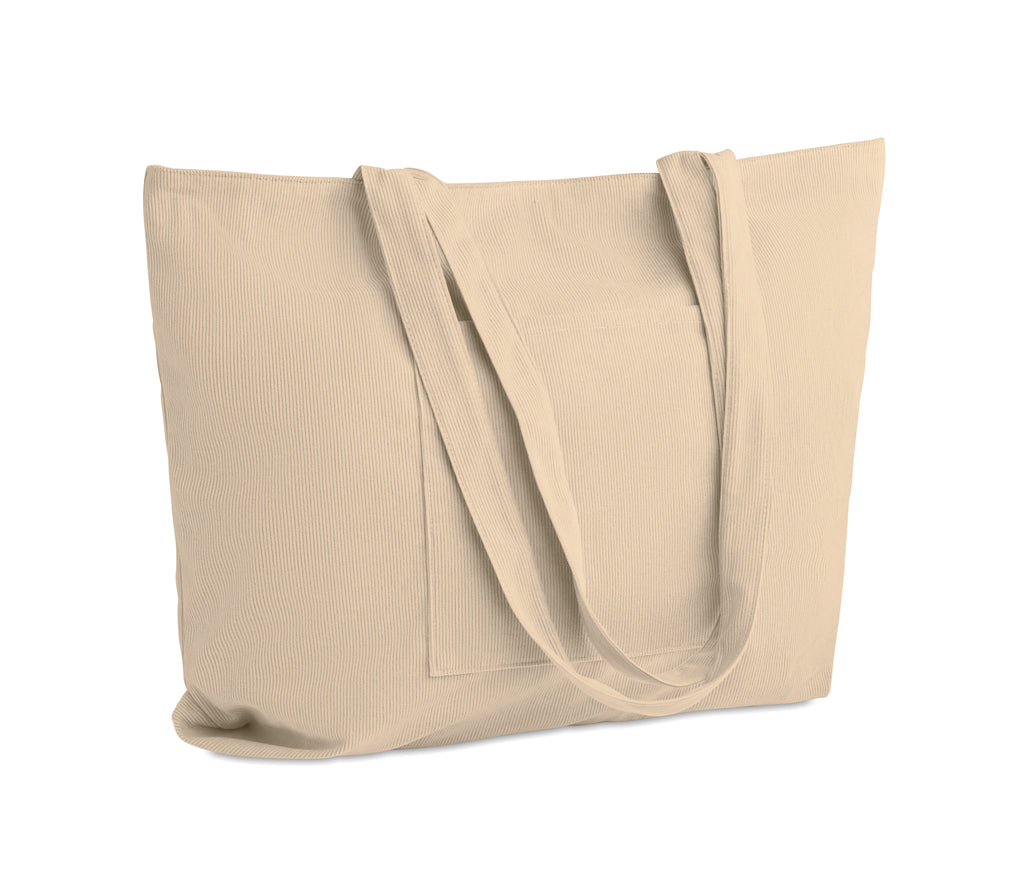 CORDY G Large Corduroy Shopping Bag