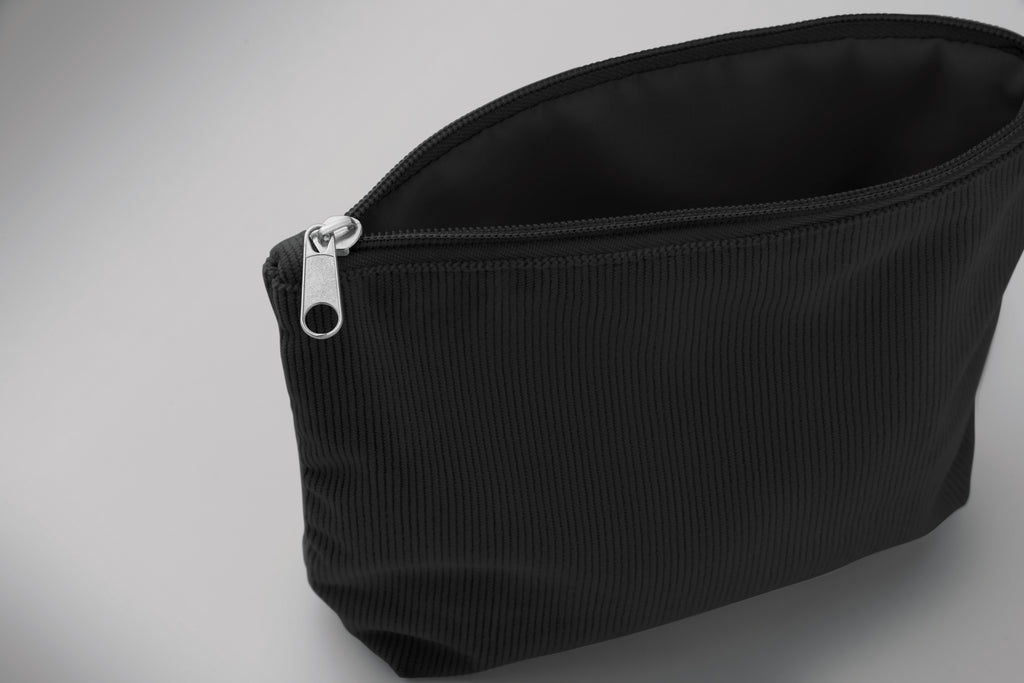 CORDY T Corduroy Cosmetic Bag with Lining