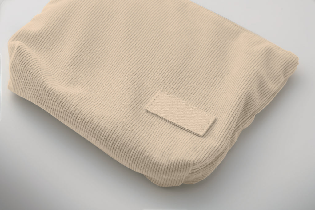CORDY T Corduroy Cosmetic Bag with Lining