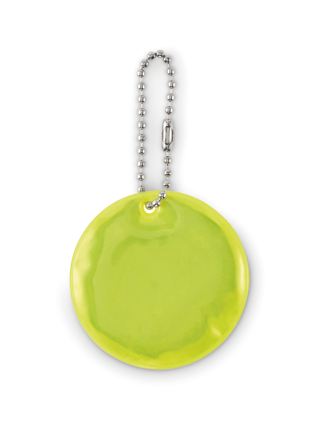 GRIN Round Reflective PVC Keyring