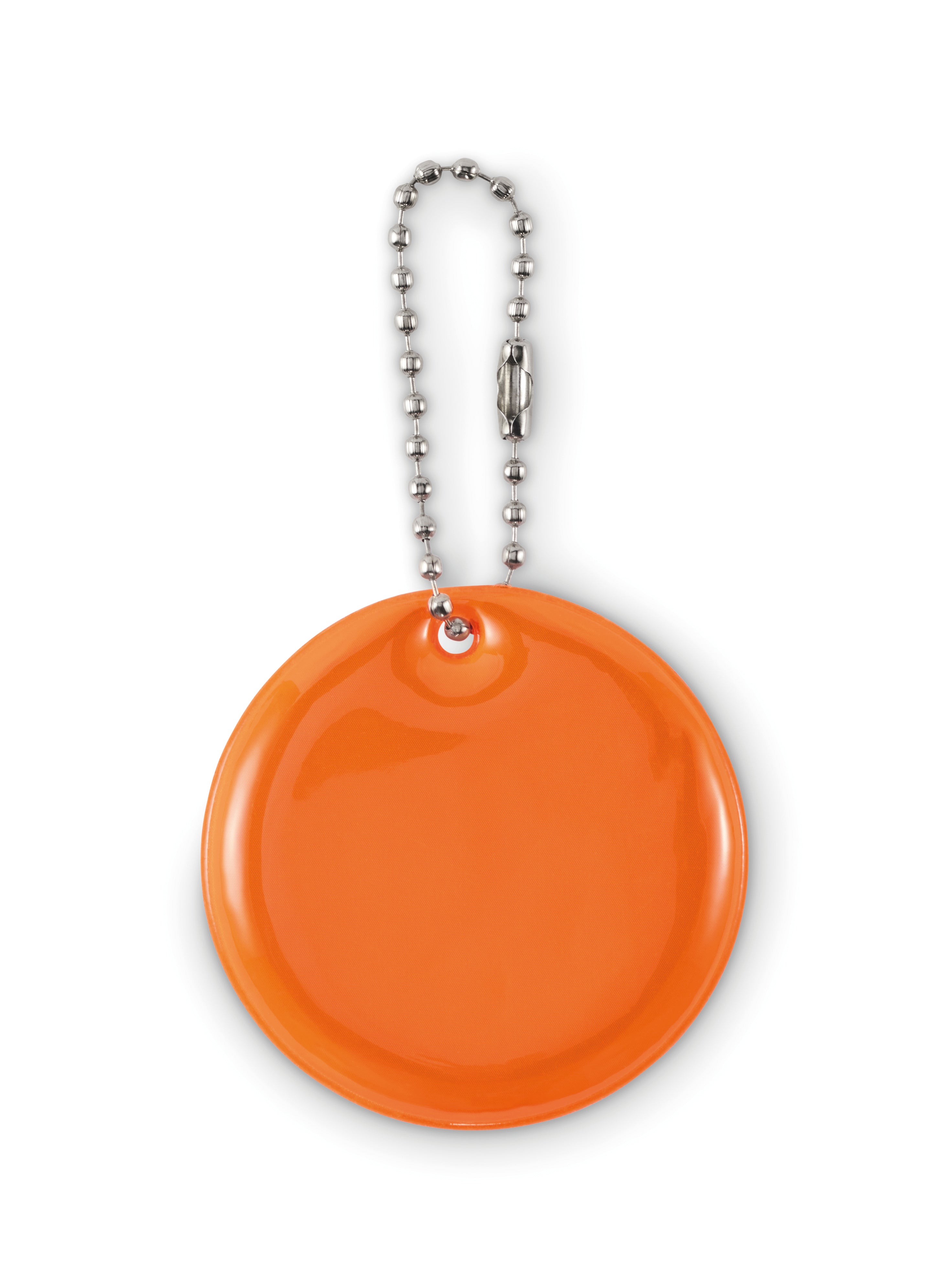 GRIN Round Reflective PVC Keyring