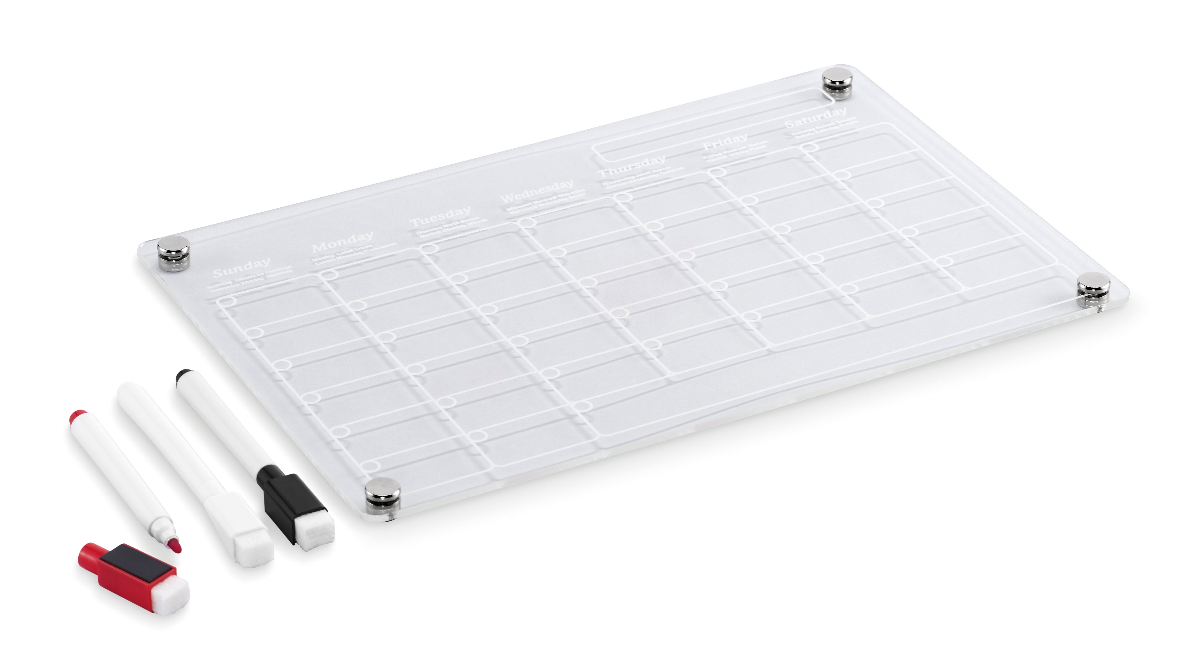 PLANIT Magnetic Acrylic Monthly Planner A4 Size