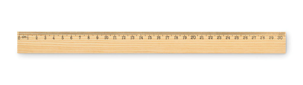 RULER30 Pine Wood Ruler 30cm