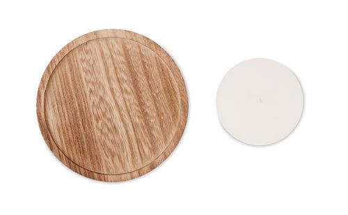 PENTAS Vanilla Scented Candle on Wooden Base