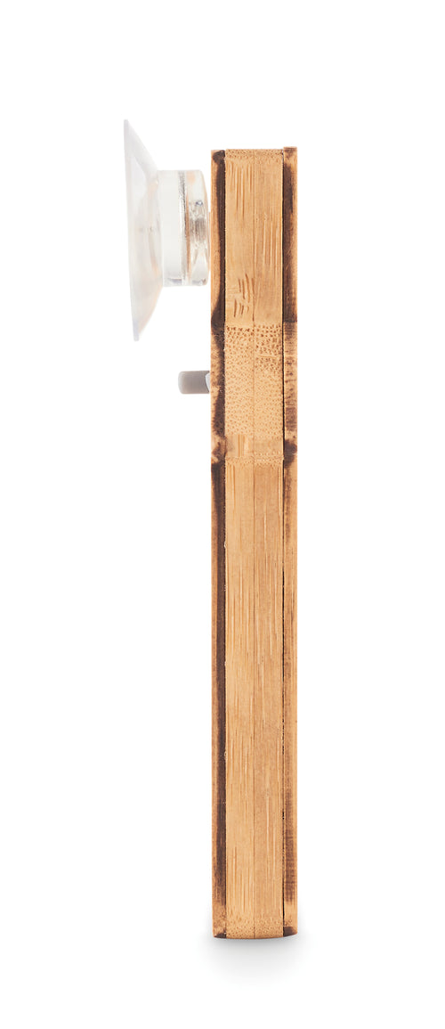 HISA House-Shaped Bamboo Weather Station with Suction Cup